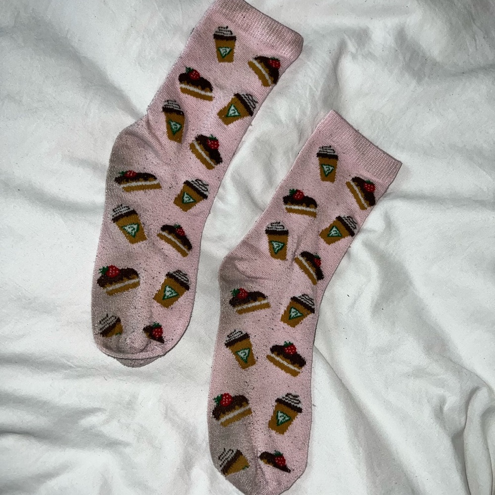 Guess Pink Dessert Pattern Socks - image 2